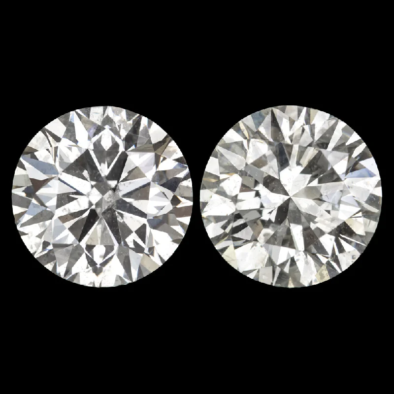 women’s sterling silver earrings-1.05ct VERY GOOD CUT DIAMOND STUD EARRINGS MATCHING PAIR ROUND BRILLIANT 1ct