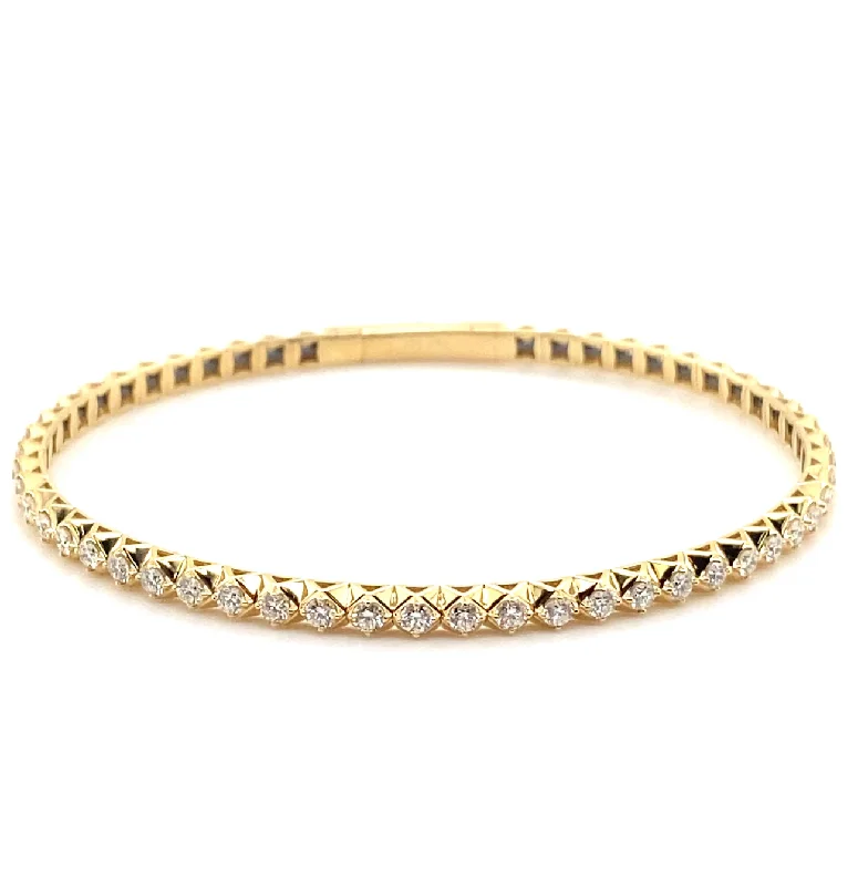 women’s diamond bracelets-Diamond Flex Bangle