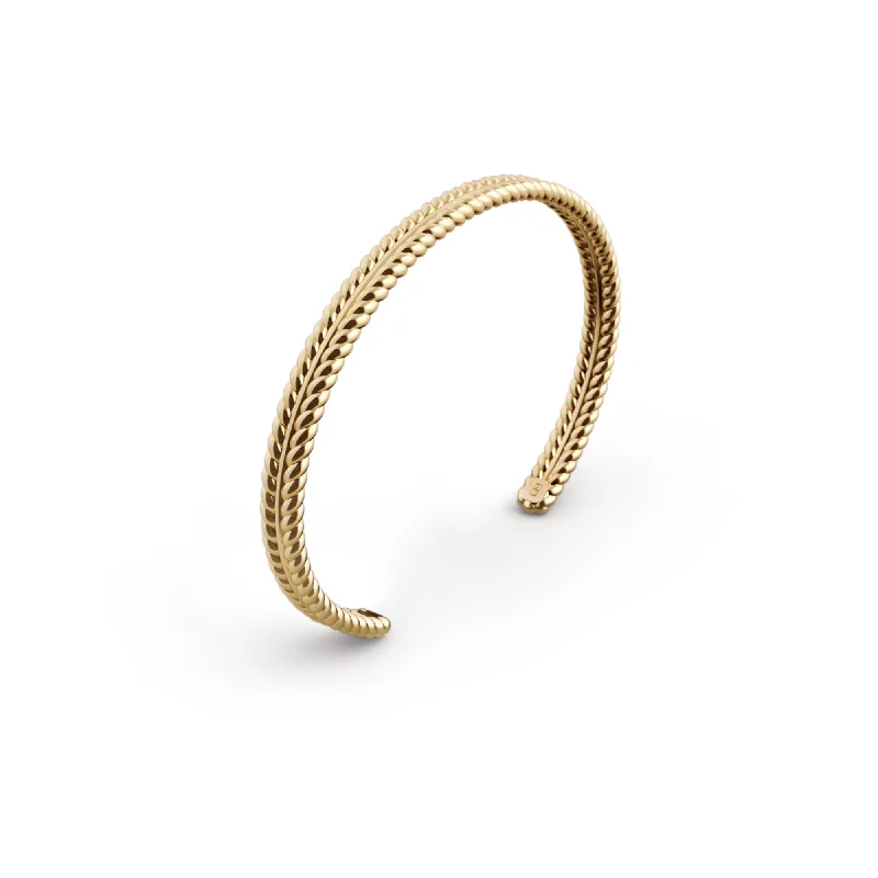 women’s bold bracelets-Elements N°5 18K Gold Bracelet