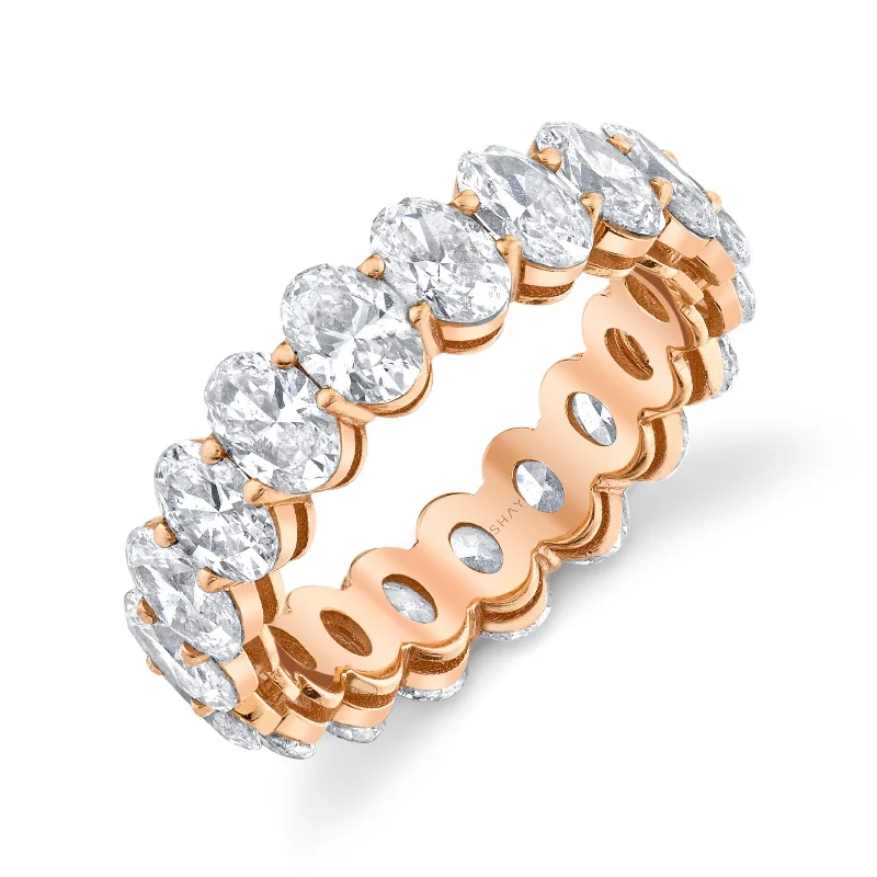 women’s vintage engagement rings-READY TO SHIP SMALL DIAMOND OVAL ETERNITY BAND, 5cts