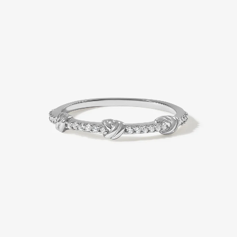 women’s oversized rings-Tray triple knot ring