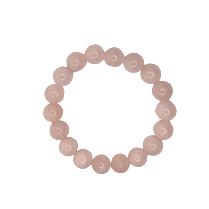 women’s oversized bracelets-Peony Pink Jade 10mm Bracelet