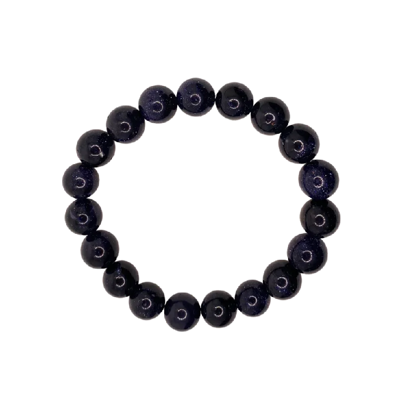 women’s adjustable bracelets-Indigo Sandstone 10mm Bracelet