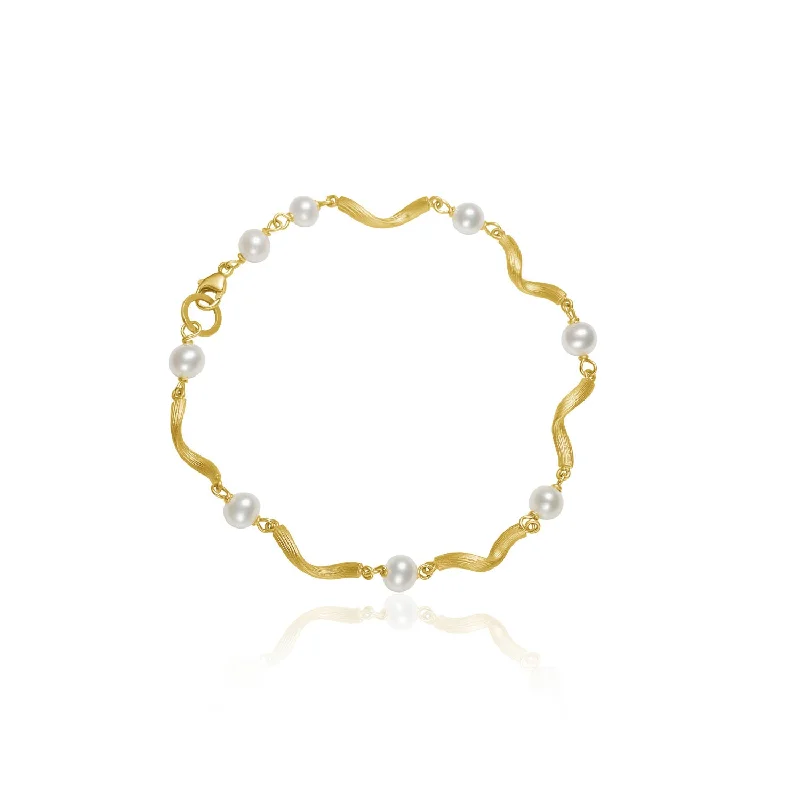 women’s birthday bracelets-Vega Pearl 18K Gold Bracelet