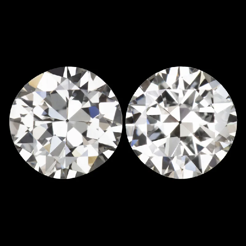 women’s diamond stud earrings-1 CARAT OLD TRANSITIONAL CUT G-H VS2 DIAMOND MATCHING PAIR STUD EARRINGS VINTAGE