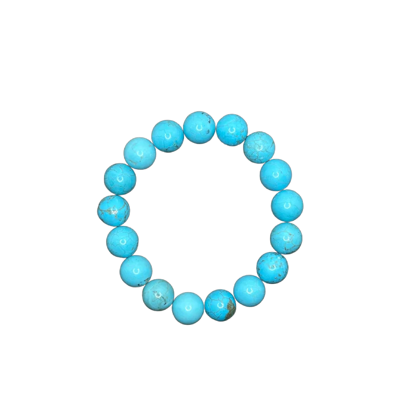 women’s tennis bracelets-Turquoise Magnesite 10mm Bracelet