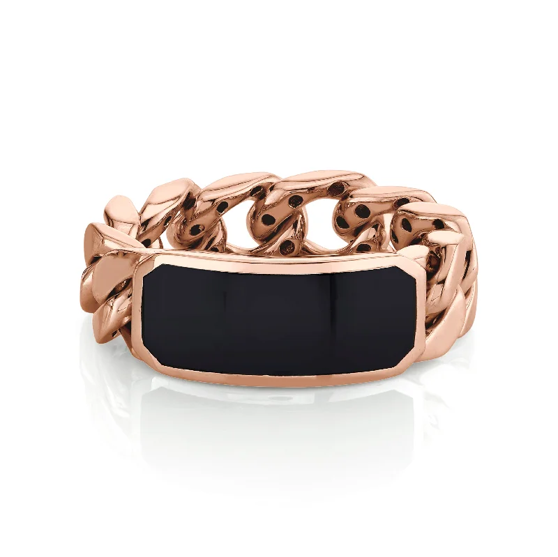 Rose Gold/Black Onyx