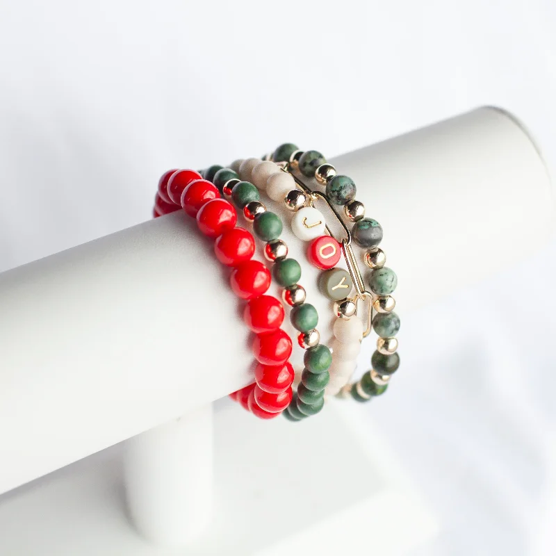 women’s simple bangles-Casual Joy Bracelet Stack