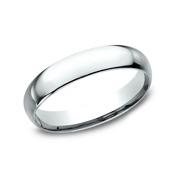 women’s statement rings-Benchmark Comfort-Fit 4mm Wedding Band