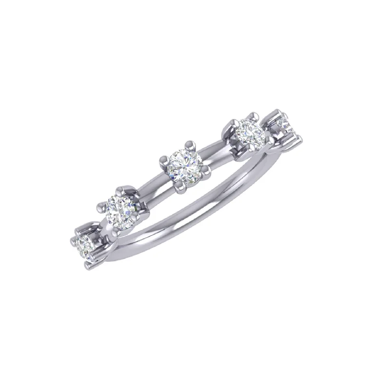 women’s silver solitaire rings-Sämira