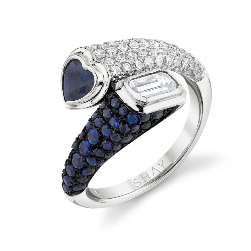 White Gold/Blue Sapphire