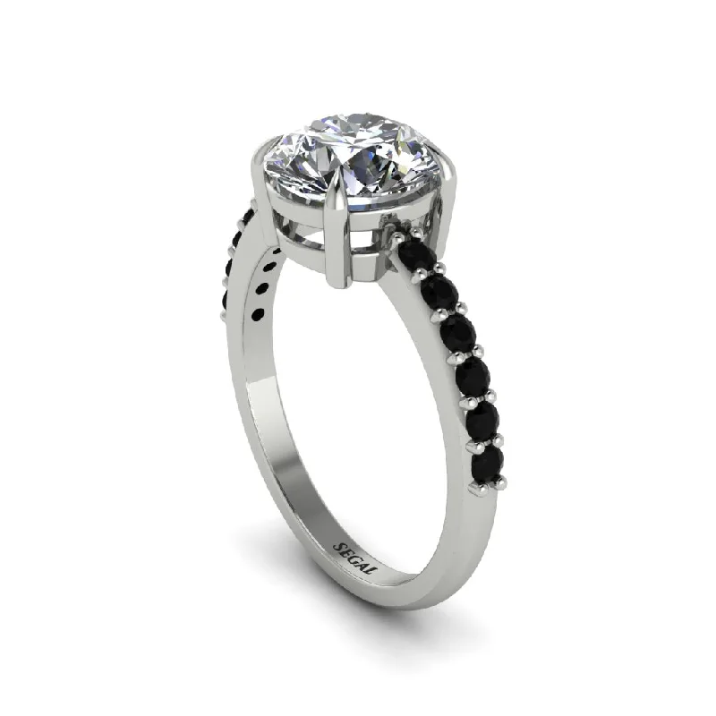 women’s engagement rings with sapphires-Traditional Diamond Engagement Ring - Elaine No. 33