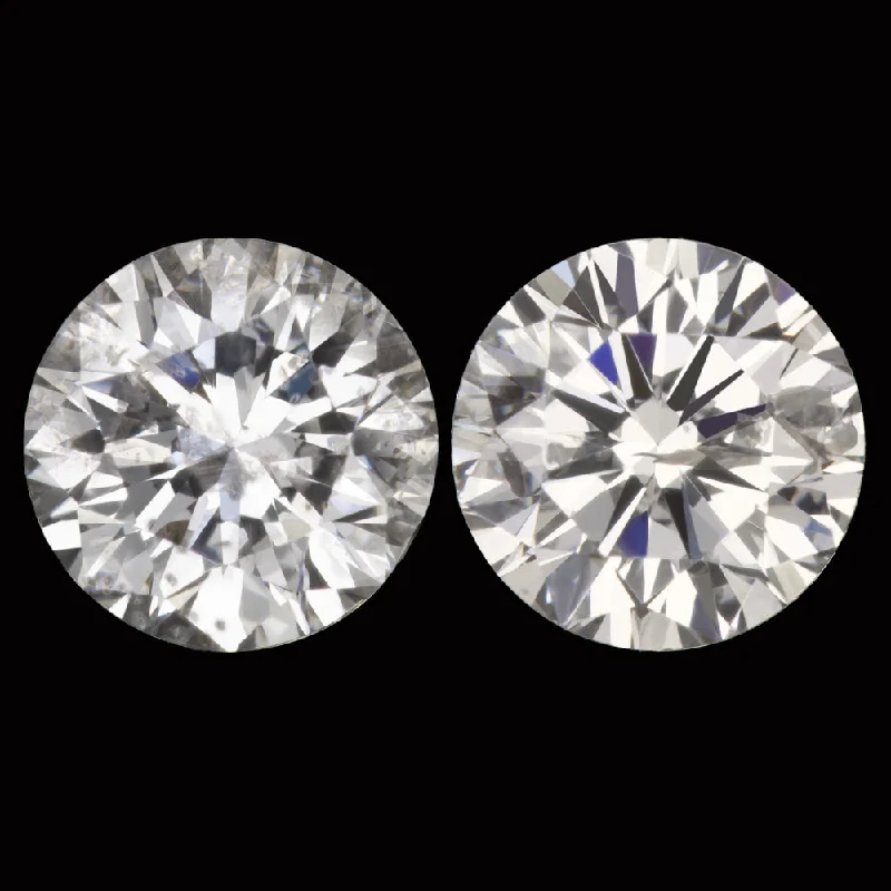 women’s double stud earrings-1.25ct DIAMOND STUD EARRINGS VERY GOOD CUT PAIR ROUND BRILLIANT NATURAL CLASSIC