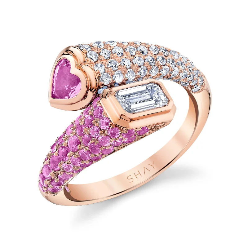 Rose Gold/Diamond/Pink Sapphire