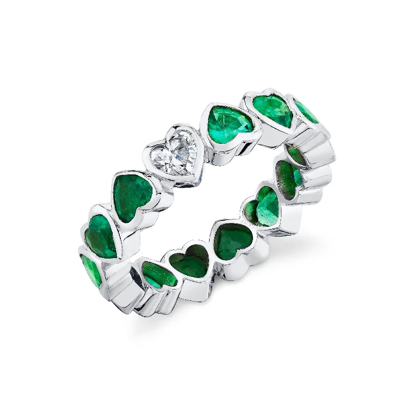 White Gold/Emerald