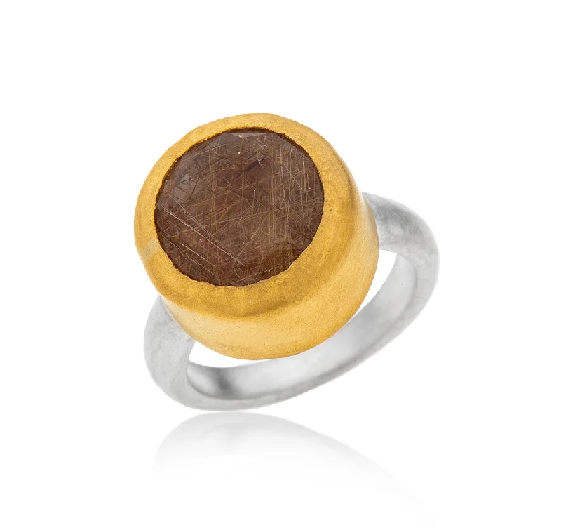 women’s trendy rings-Nava Zahavi Golden Threads Ring