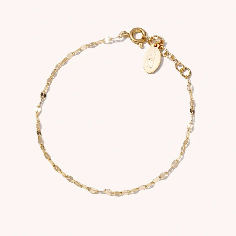 women’s beaded bangles-Eve 14k Gold Filled Chain Bracelet