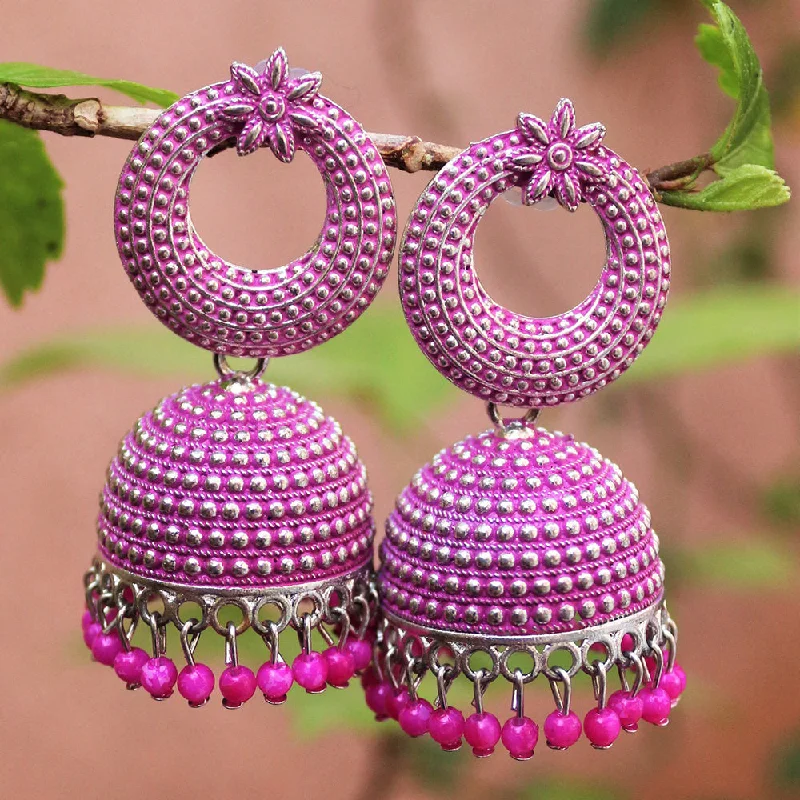 women’s trendy earrings-H K Fashion  Beads Jhumki Earrings