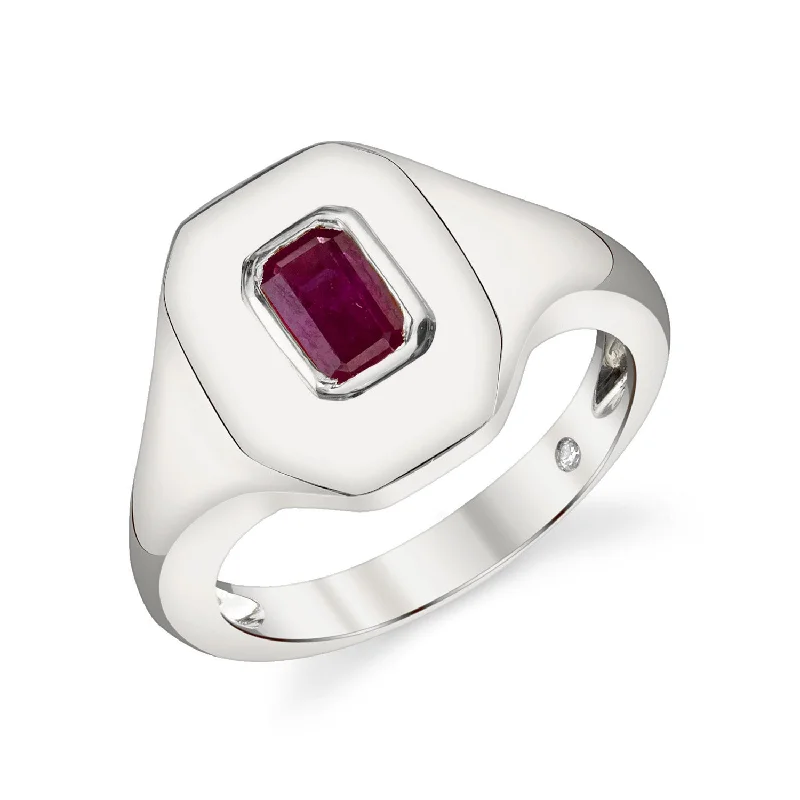 White Gold/Ruby