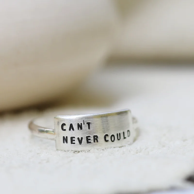 women’s minimalist rings-CAN'T NEVER COULD | CHERISHED RING