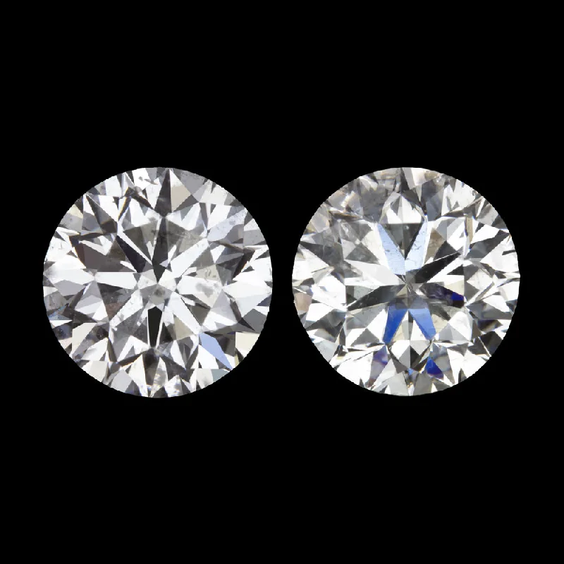 women’s chandelier earrings-1.54ct H SI VERY GOOD CUT NATURAL DIAMOND STUD EARRINGS ROUND BRILLIANT 1.5ct