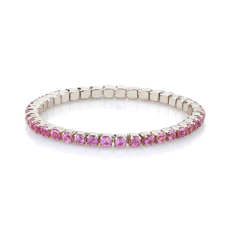 White Gold/Pink Sapphire