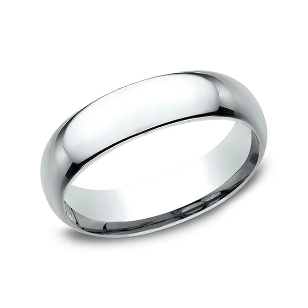 women’s fine diamond rings-Benchmark Comfort-Fit 6mm Wedding Band