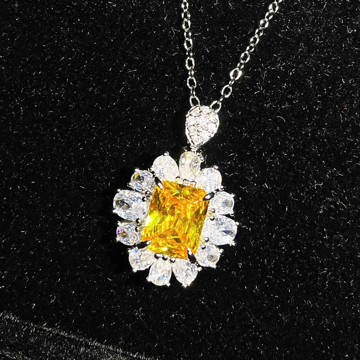 Yellow Diamond Pendant [without Chain]]